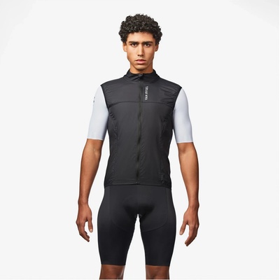 VAN RYSEL Мъжки елек за колоездене Van rysel Sleeveless Wind Vest Ultralight Cycling vest - Black (054-0345-0113)