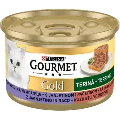 Purina Gourmet Gold мокра храна за котки хапки в пастет с агне и патица 85gr