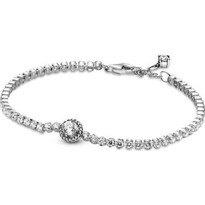 PANDORA Tenisový náramek Třpytivá aureola 20 cm 599416C01-20