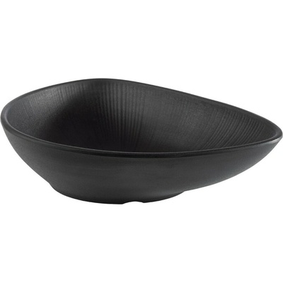 APS Melaminová miska NERO oválná černá 23 x 18 cm