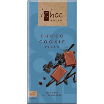 ichoc Ryžová čokoláda choco cookie BIO 80g