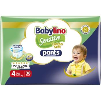 Image 1 of Babylino Пелени гащи Babylino - Sensitive, Cotton Soft, VP, размер 4, 7-13 kg, 38 броя (8901301)
