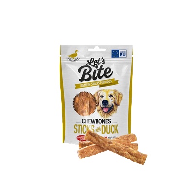Brit Let’s Bite Chewbones Sticks with Duck-стикове с патешко, 120gr