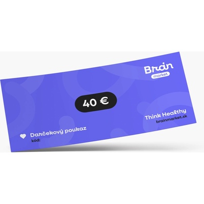 Darčeková elektronická poukážka 40€