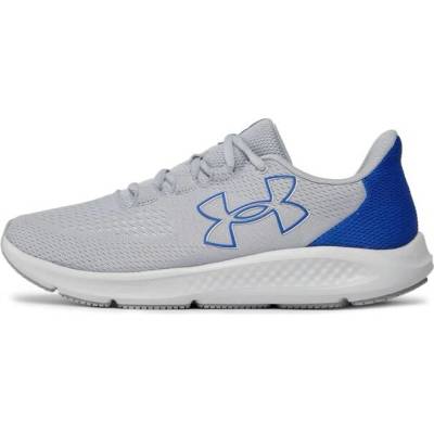 Under Armour Charged Pursuit 3 Big Logo Running Shoes Grey/Blue