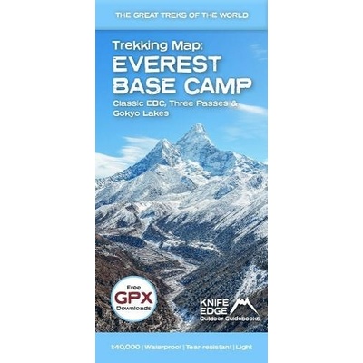 Everest Base Camp trekking map - turistická mapa