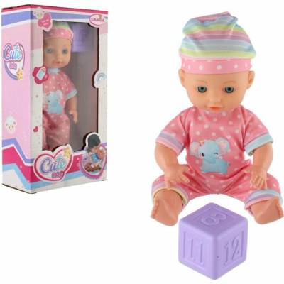 Teddies miminko 25 cm s kostkou