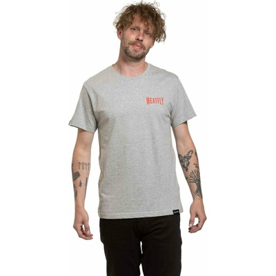 Meatfly мъжка тениска Yvans Round Globus Patch Grey Meatfly | Siv | МЪЖЕ | S