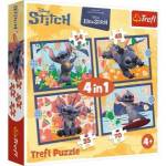 Trefl 4-in-1 Puzzle - Hawaiian Vacation - Disney Stitch Trefl 34666