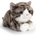 Keel Toys Плюшенo легнало котe, сиво, 32 см (SC2646)