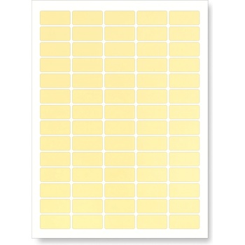 CDRmarket Самозалепващи етикети 38 x 21, 2 mm, 65 етикети A4, 20 чаршафи, жълт (R0ECO.0102YELLOW)