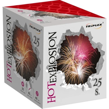 Triplex Ohňostroj Hot Explosion baterie 25 ran 48 mm TXB714