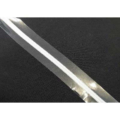 Zip spirálový šíře 6 mm metráž transparent transparent bílá