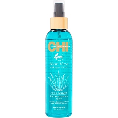 Farouk Systems CHI Aloe Vera with Agave Nectar Curls Defined Curl Reactivating Spray 177 ml