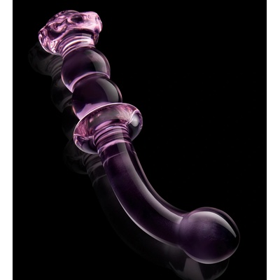 Dream Toys Glaze Glass Rosebud G Spot Dildo Pink