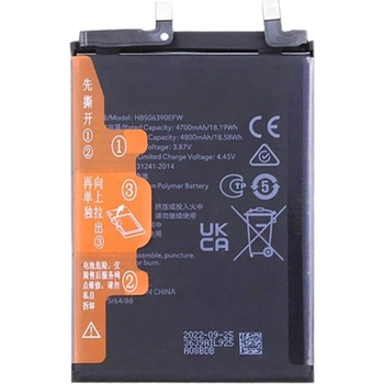 Huawei Honor HB506390EFW Съвместима Литиево-полимерна Батерия 3.87V / 4700mAh за Honor 60 / 60 Pro / 70 5G