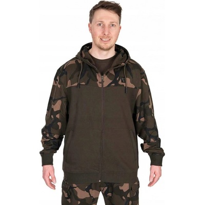 Fox LW Split Zip Hoody mikina bunda khaki/camo – Zboží Dáma