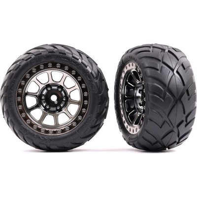 Traxxas колело 2.2", джанта черно хромиран, гума Anaconda (2) (заден)