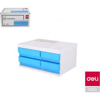 DELI RIO Box zásuvkový 4 zásuvky EZ25030 modrý
