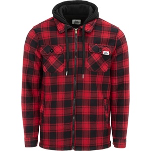 Lonsdale Яке Lonsdale Mens Hooded Long Sleeve Sherpa Jacket - Red