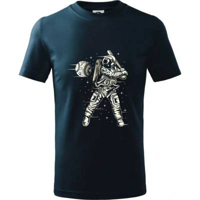 Space Baseball tričko detské Tmavomodrá