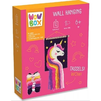 TM Toys Уау Бокс: комплект за създаване на макраме стенен декор - еднорог (wow0925)