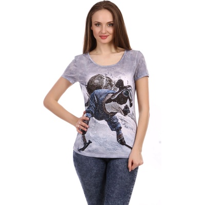 Base Дамска Блуза Сива v057 (180901_Сив)