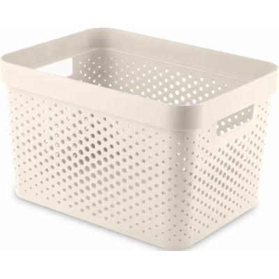Curver Infinity 17 l Úložný box 36 x 27 x 22 cm, recyklovaný plast, krémový 04740-X64