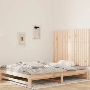 vidaXL Стенна табла за спалня, 127, 5x3x90 см, борово дърво масив (824888)