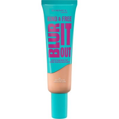Makeup Rimmel London Kind & Free Blur It Out Mattifying Skin Tint 001 Fair Porcelain 30 ml