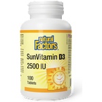 Natural Factors Витамин d3 - Кости, имунитет и калциев баланс, 2500 iu, 100 таблетки (1075 nf)