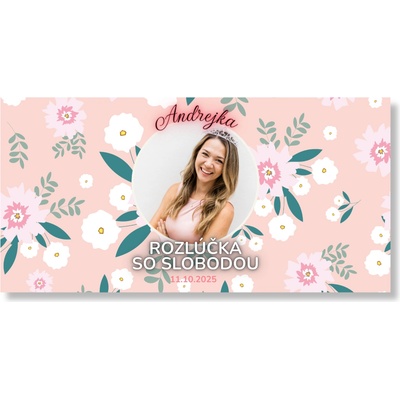 Personalizovaný banner na rozlúčku so slobodou Rozmer banner: 130 x 260 cm