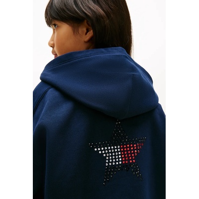 Tommy Hilfiger суичър с качулка за деца с памук (KG0KG09129.128.176.PPY2)