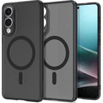 Spigen Ultra Hybrid Mag Case с MagSafe за Samsung Galaxy S25 Edge - черен полупрозрачен (ACS09419)