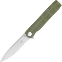 ! CobraTec Kuzio G10 OD Green Drop Serrated 01CT005