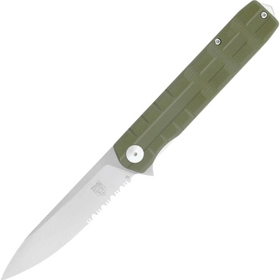 ! CobraTec Kuzio G10 OD Green Drop Serrated 01CT005