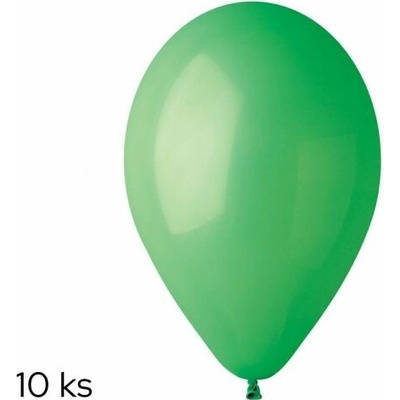 Balónky 10ks OBYČ. zelené