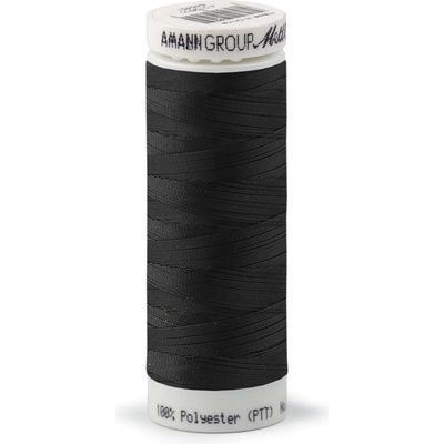 Polyesterové elastické nitě Seraflex Mettler návin 130 m Varianta: 4000 černá, Balení: 5 ks