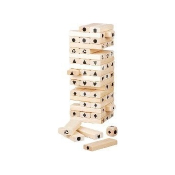 Rappa Jenga farebná