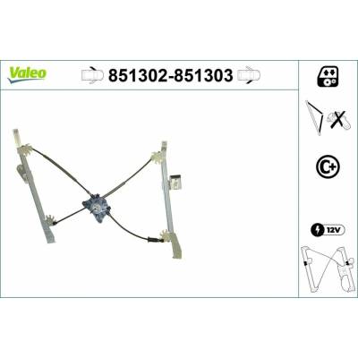 Mechanizmus zdvíhania okna VALEO 851302