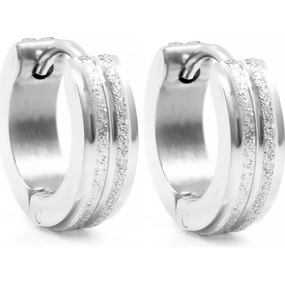 BRUNOshop.cz Náušnice kroužky s pískováním S2016