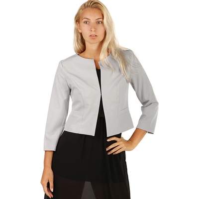 YooY dámské sako s 3/4 rukávem i pro plnoštíhlé 697065 – Zboží Mobilmania