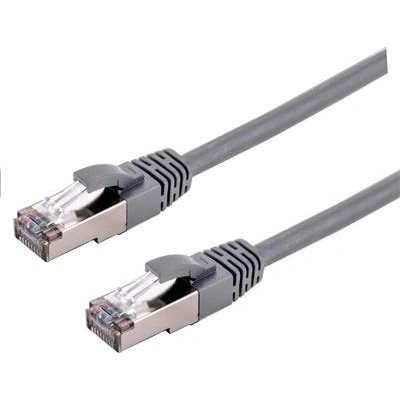 C-TECH CB-PP6A-1 patch, Cat6a, S/FTP, 1m, šedý