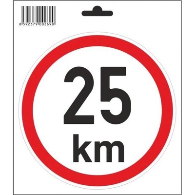 Samolepka 25 km/h, průměr 160 mm