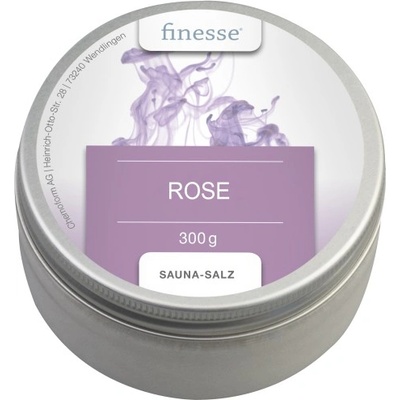 finesse® Ексфолираща сол за сауна, Роза, 300 г
