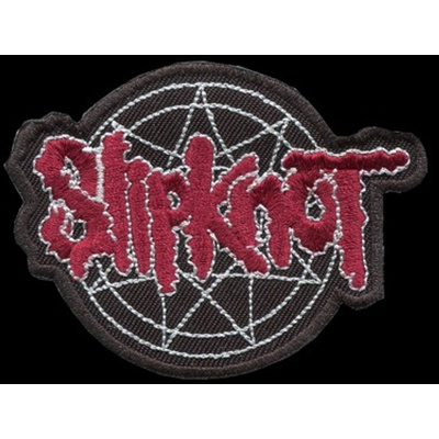Nášivka SLIPKNOT logo vyšívaná zažehlovací