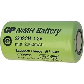 Image 1 of GP Batteries Акумулаторна батерия GP NiMH SC 1.2V 2200mAh 1бр. GP BATTERY (GP-BR-SC-2200)