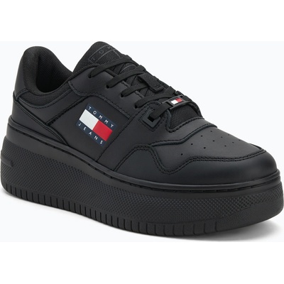 Tommy Jeans tenisky TJW Retro Basket Flatform Ess čierna