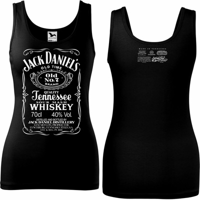 B & C tílko Jack Daniel's Černá – Zboží Dáma
