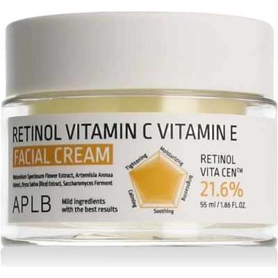 APLB Retinol Vitamin C Vitamin E Facial Cream крем за лице с ретинол, вит е и вит с 55 ml унисекс